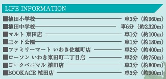 【建築条件付売地】　いわき市佐糠町東3期の周辺