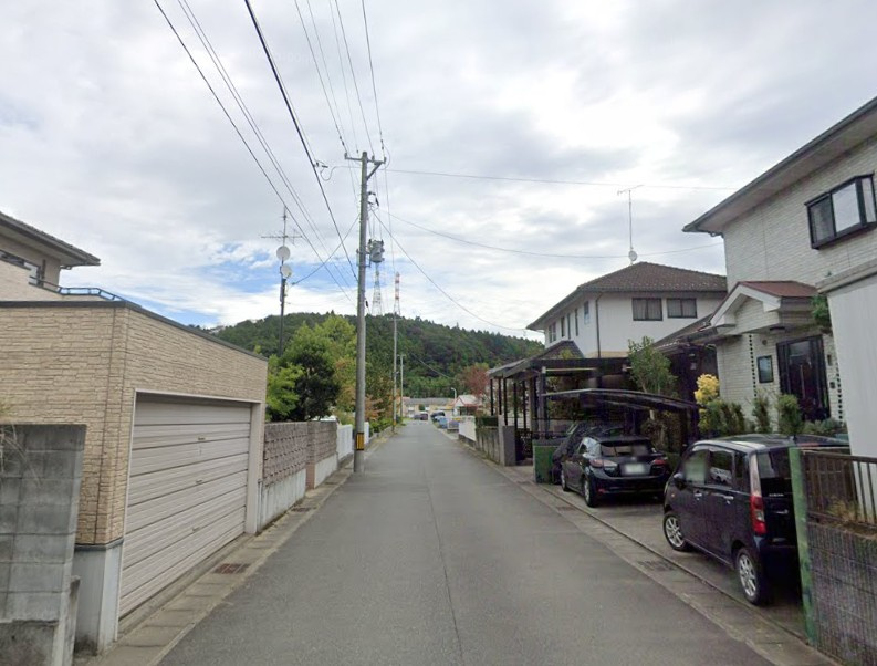 【建築条件付売地】　いわき市佐糠町東3期の前面道路含む現地写真|南側6.0ｍ公道