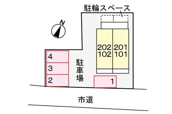 クローバーメゾン　　刈谷市近郊の賃貸はクラスホーム刈谷店の駐車場