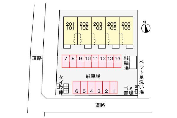コンコードⅠの区画図|平面図です■