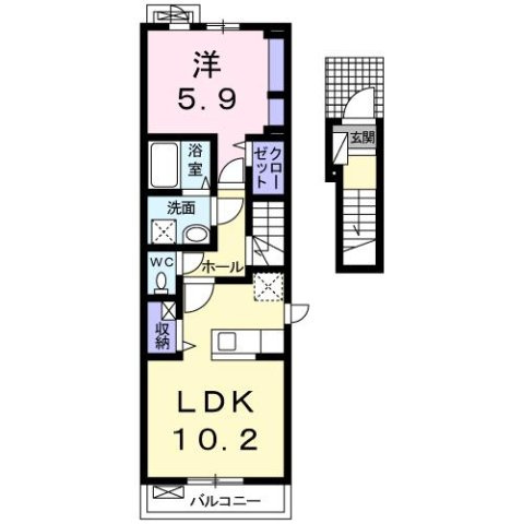 ソレイュ・メゾンⅠの間取り