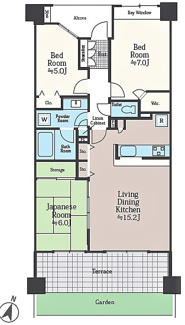 【間取り】 | ゼファー武蔵浦和グランリブス