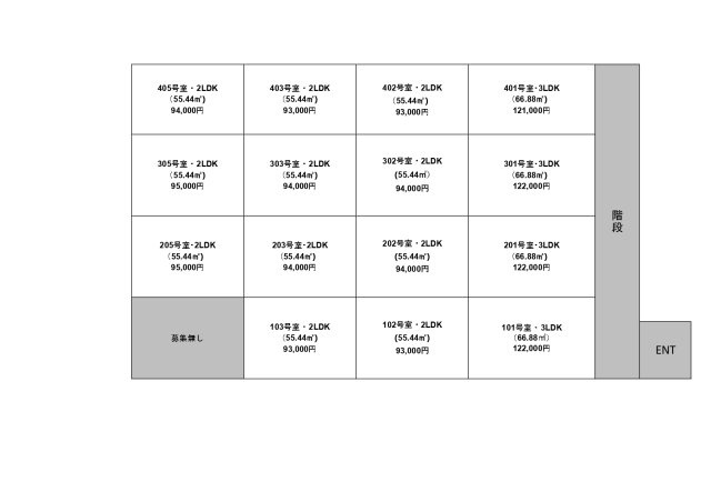 TREVO N Cielo e Mareの区画図