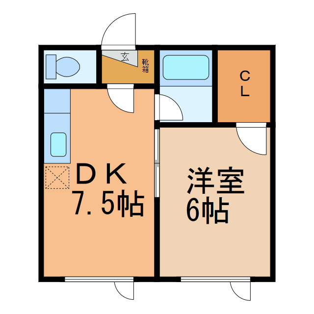 イトーコーポAの間取り