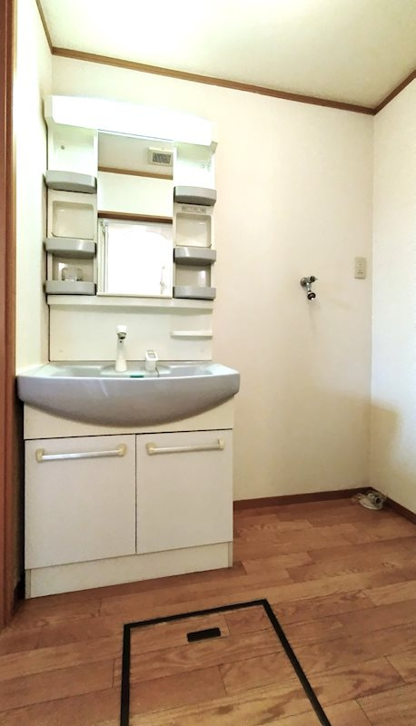 菊池郡菊陽町大字久保田のアパートの洗面所