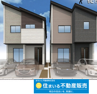 福岡市西区福重4期　2号棟の外観パース