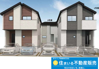 福岡市早良区田隈4期　3号棟の外観パース