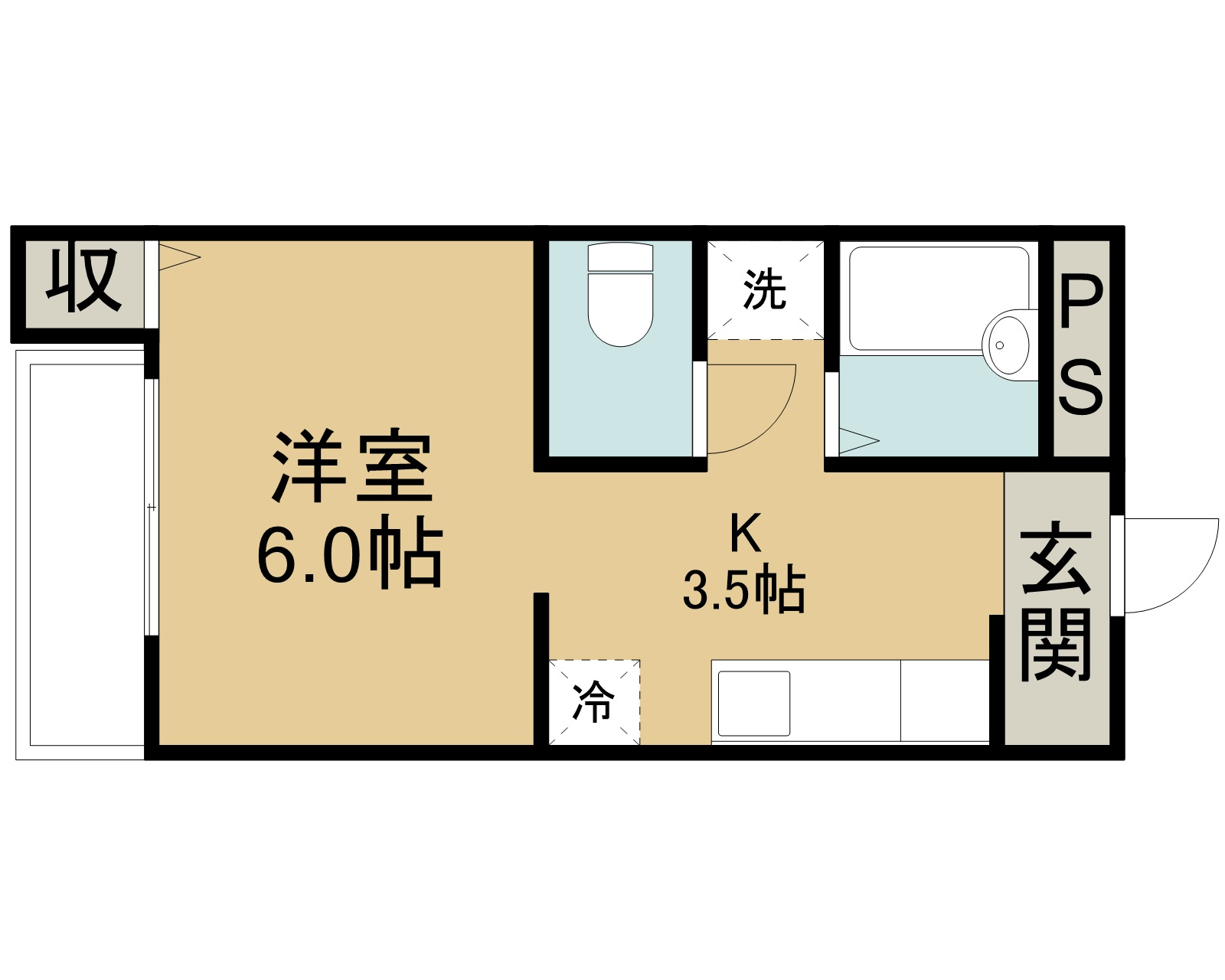 コーポフレンドリーⅠの間取り
