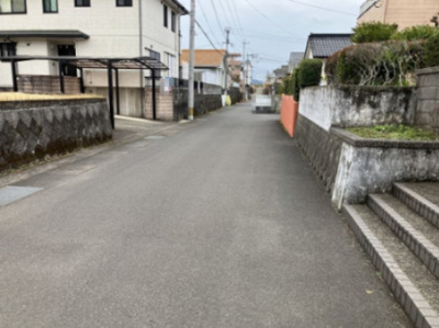 【前面道路含む現地写真】 | 平佐町字梅ヶ橋 土地
