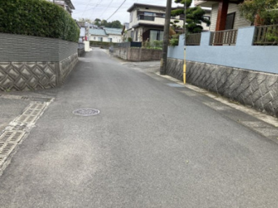 【前面道路含む現地写真】 | 平佐町字梅ヶ橋 土地
