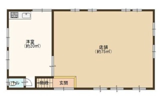 大津市石場の店舗事務所の外観