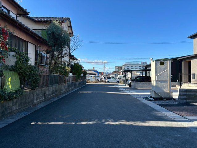 【商談中】新築戸建　大垣市長沢町　全３区画分譲の前面道路含む現地写真|■前面道路　■ヤマダ不動産　株式会社リライフ　
■夢のマイホーム購入をフルサポートします！
