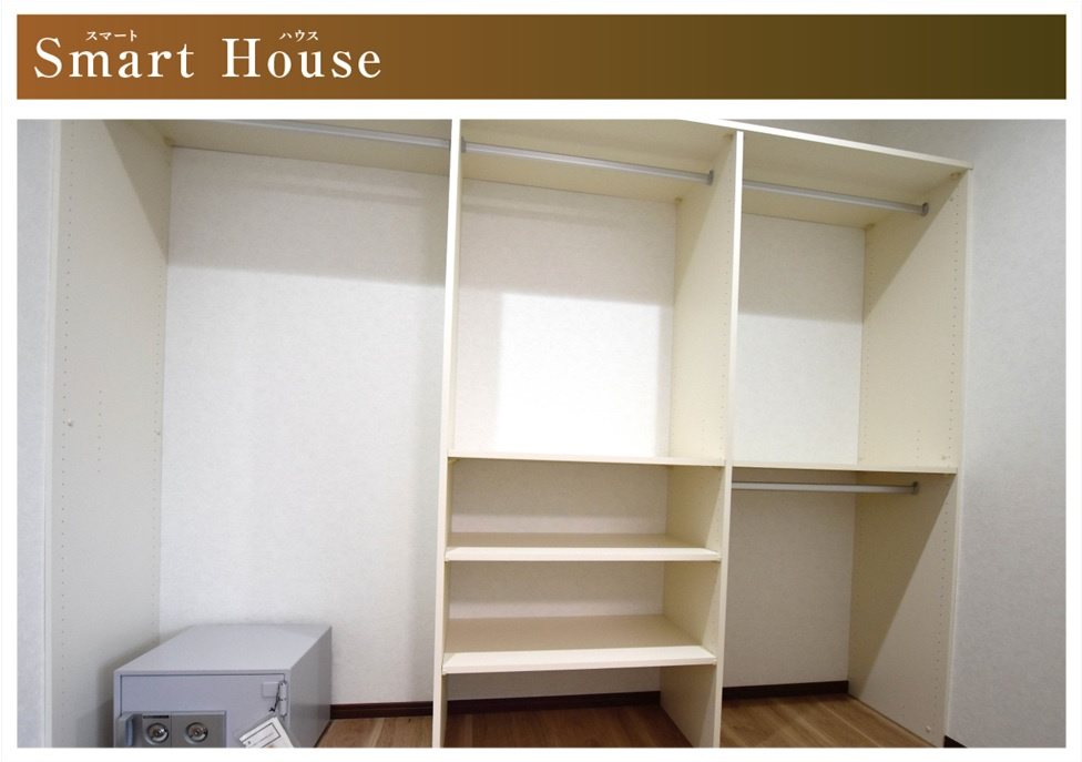 新築戸建　大垣市長沢町５丁目　全３区画分譲の洋室|すべての居室にはたっぷり収納できる大型クローゼットを設置しています。