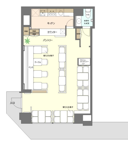 舞鶴１丁目 居抜の区画図