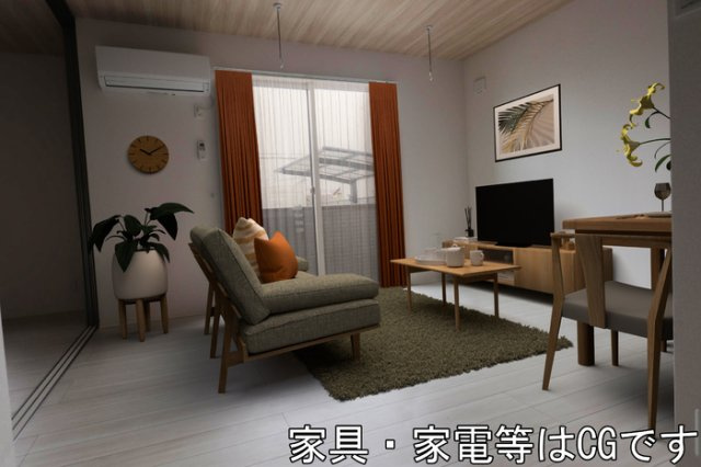 D-ROOM　FIRST　大善寺駅前の居間・リビング|広いリビング★