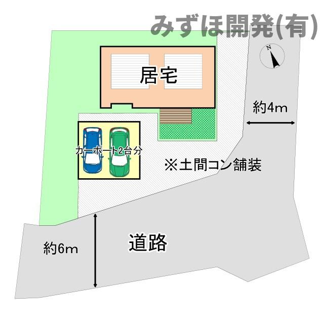 尾花沢市新町一丁目15-18の区画図