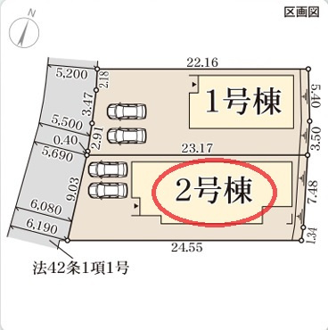 【区画図】 | リーブルガーデン斑鳩町龍田３丁目２期 | 区画図
