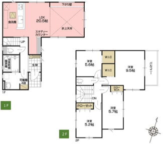 【間取り】 | 伊奈町本町２丁目　新築分譲住宅