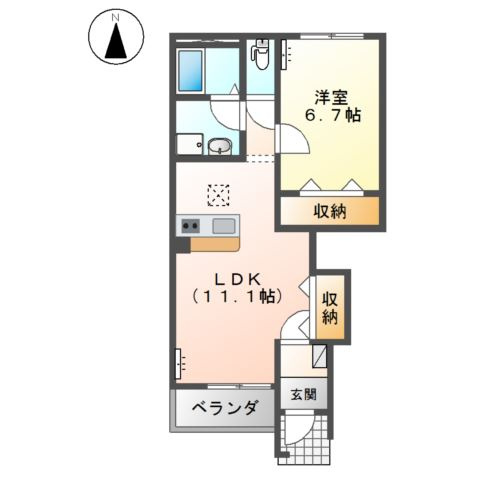ベル　フルールの間取り