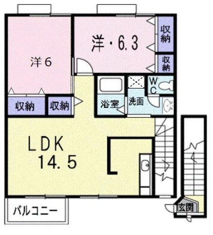 サニーヒルズの間取り