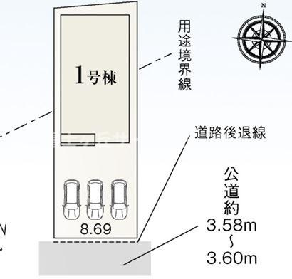 【区画図】 | 湖西市新居町浜名 58期 新築一戸建て | 区画図です