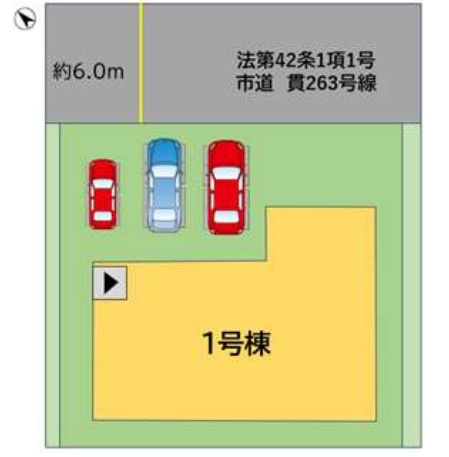 小倉南区中貫1丁目3期の区画図