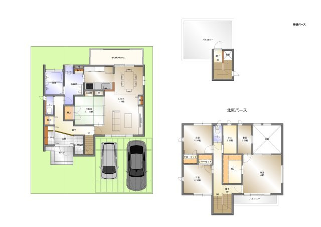 須磨桜の杜2丁目中古戸建の間取り