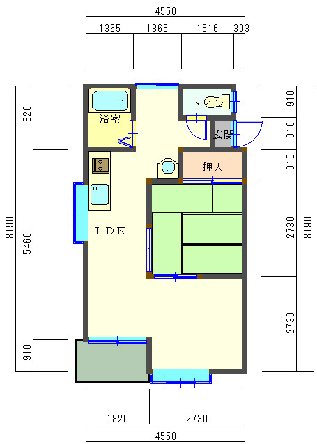 メゾネットの間取り