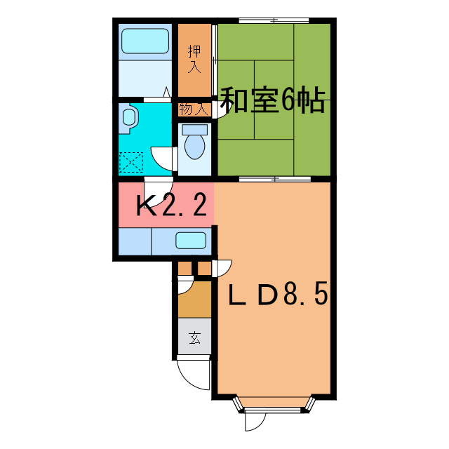 コーポ鈴木Cの間取り