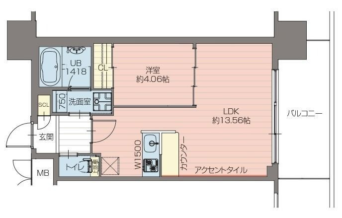 プレジオ弁天町の間取り