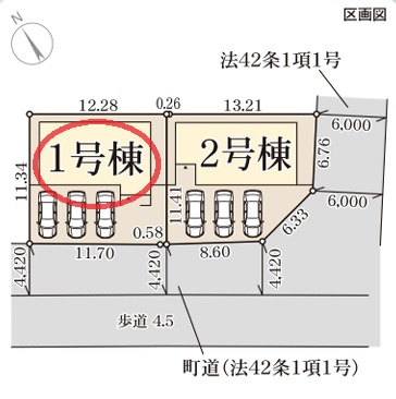 【区画図】 | リーブルガーデン平群町椿井第２ | 区画図