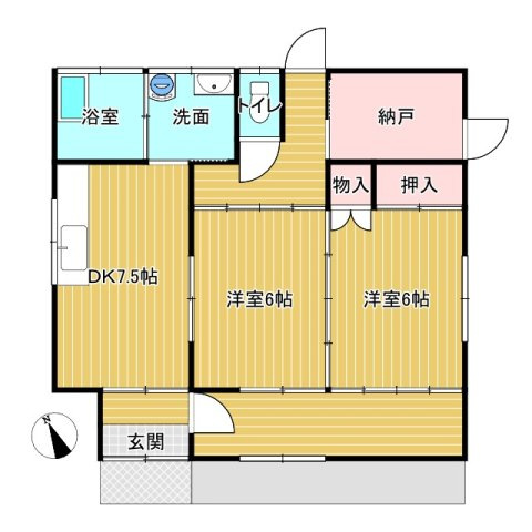 那珂市戸中古戸建の間取り