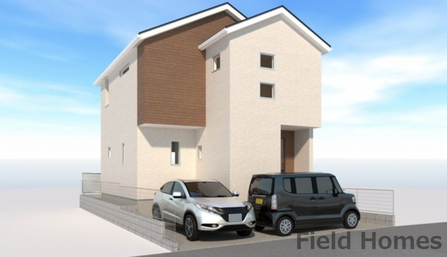 厚木市上落合新築戸建て　第1期2号棟の外観|外観イメージ「厚木市上落合新築戸建て　2号棟」