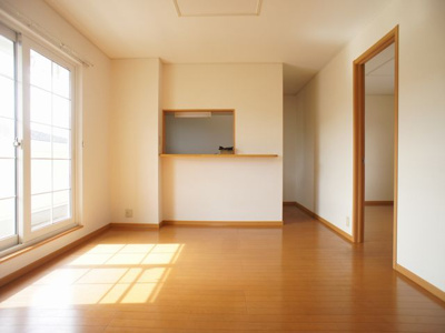 【居間・リビング】 | ポニーヒルズＢ | 快適に過ごせるエアコンが付いています♪