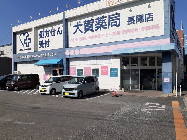 スカイエル長尾の周辺|大賀薬局長尾店まで400m