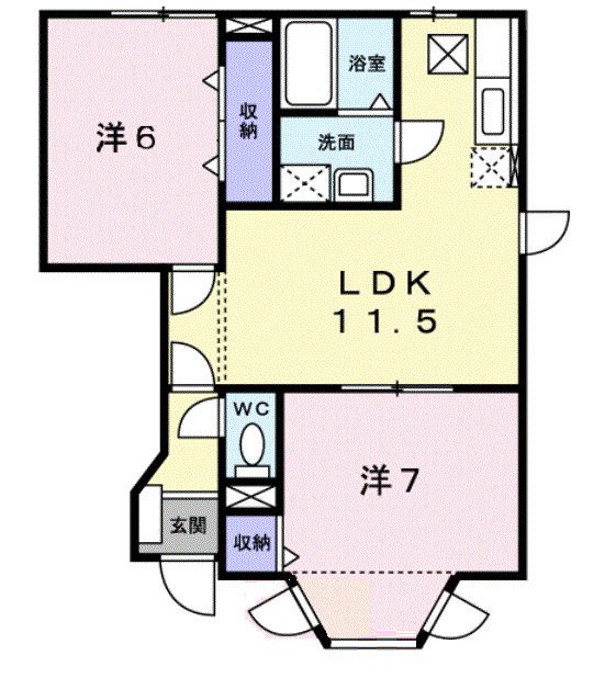 エクセルコートⅡの間取り