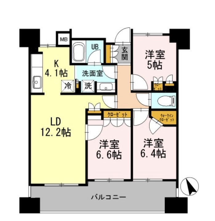 カスタリア上町台の間取り