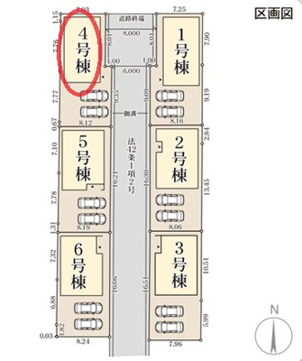 【区画図】 | リーブルガーデン天理市指柳町２期 | 区画図
