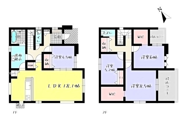 Adoble+アドブル＋小倉南区若園2丁目4期　【小倉南区　新築戸建て】の間取り|Adoble+アドブル＋小倉南区若園2丁目4期　【小倉南区　新築戸建て】