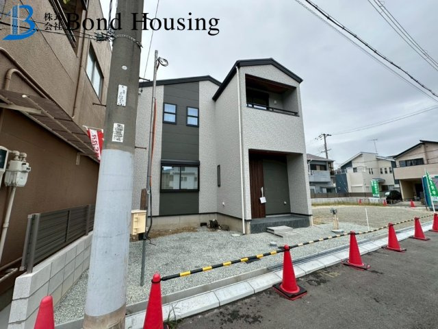 ドライルームあり　福田1丁目　　新築限定1棟の前面道路含む現地写真