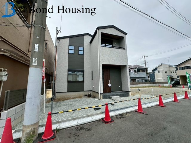 ドライルームあり　福田1丁目　　新築限定1棟の前面道路含む現地写真