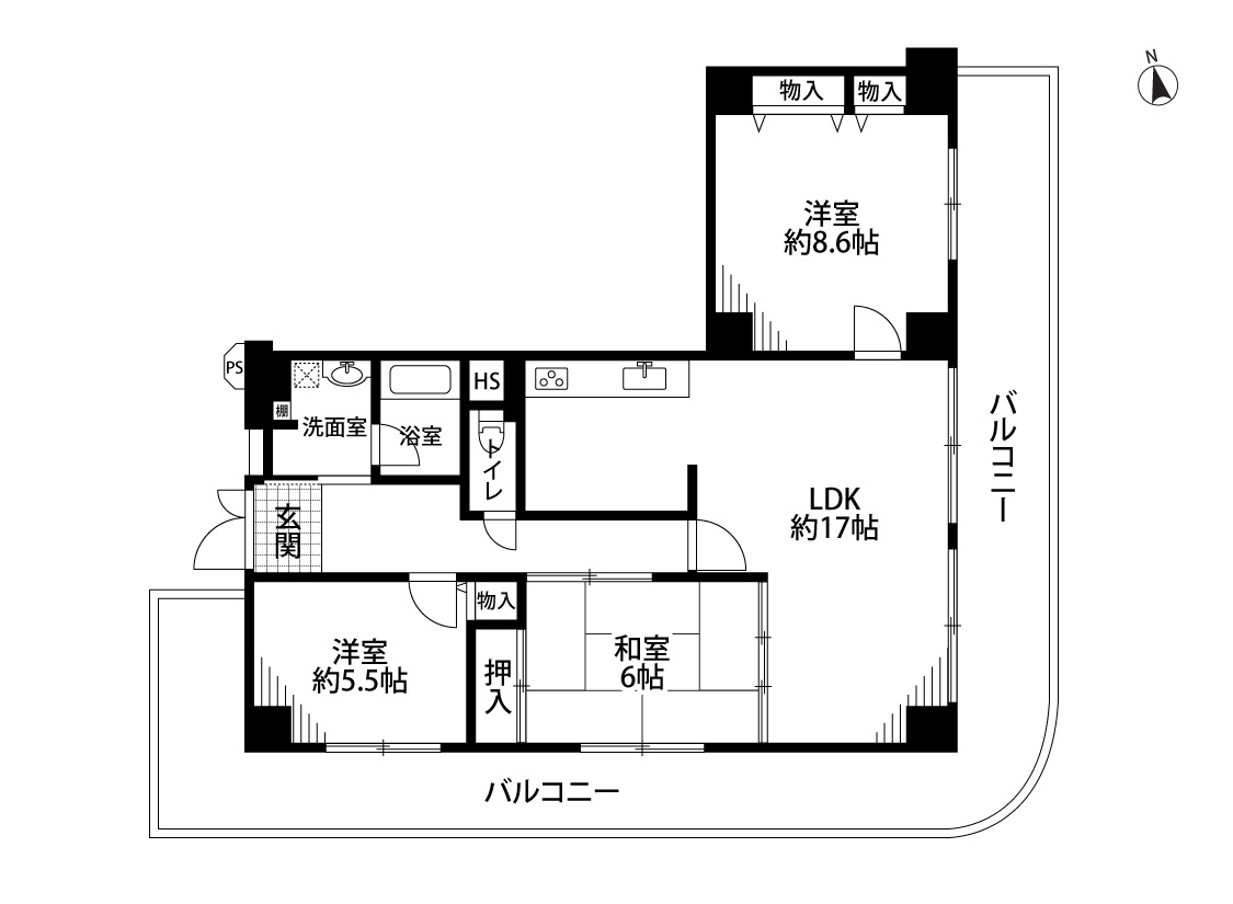 シャルム京橋の間取り