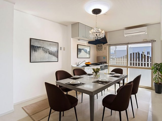 ガーデンコート篭田の居間・リビング|【画像はイメージですので実際に家具家電インテリアはついておりません】