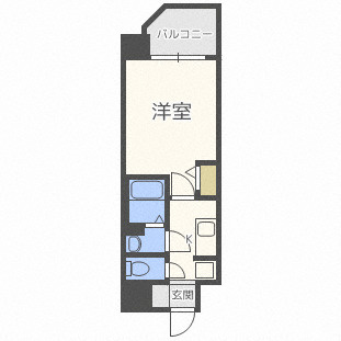 【間取り】 | プレミアムコート阿波座WEST