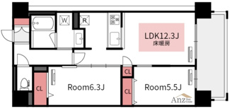 【間取り】 | IBC Residence East | スタイリッシュな外観のマンションです♪