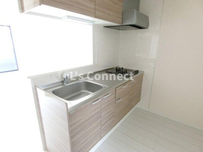 【キッチン】 | Prendre | ２口ガスコンロのシステムキッチン。