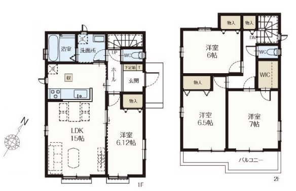【間取り】 | 北本市宮内2期　新築戸建　全6棟　D号棟