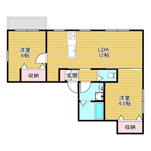 Amour fleurir 若竹の間取り
