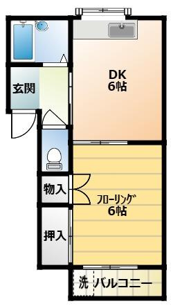 ハイツホワイトの間取り