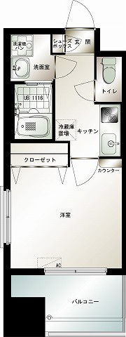 エンクレスト博多駅前Ⅲの間取り